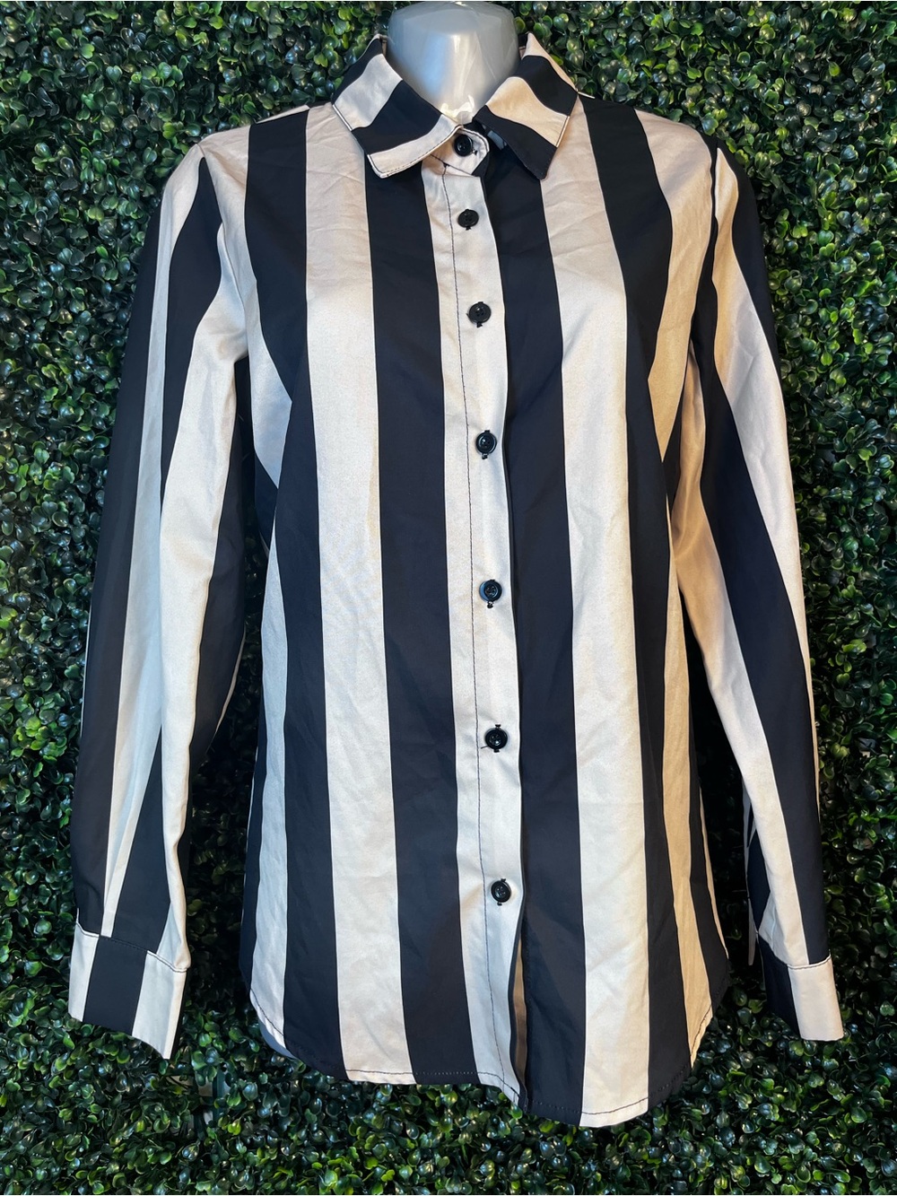 Striped Button Down Blouse